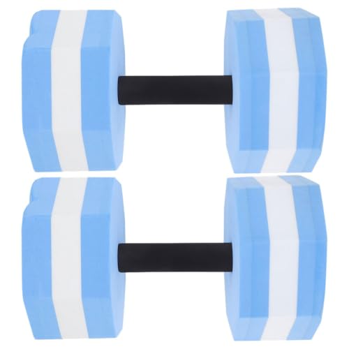 Mancuernas de agua Eva para aeróbicos acuáticos fitness azul