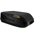 RecPro RV 115V Air Conditioner | 15K BTU Ducted | Condensate Pump to Prevent Streaking | Heating Option | Remote Control Rooftop AC Unit (Black)