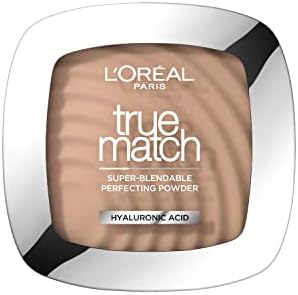 L'Oréal Paris Powder Foundation, Light Texture for a Flawless Finish, True Match Pressed Powder Foundation, 4N Beige