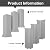 COUKIU Self Adhesive Baseboard Corner Blocks, 4inch(Width)3 Inner + 3 Outer Corners-Connector Between The Wall Base Cove Base Rubber Moulding Trim, Perfect Match for Our S100 Baseboard(Gray)