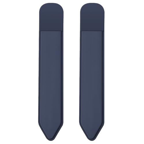 Image of MoKo Adhesive Pencil Case Holder Sticker for Apple Pencil, 2Pcs Indigo | Elastic Pencil Pocket Pouch, Adhesive Sleeve, Attached to iPad Case, For Pro /USB-C /1st /2nd Gen and Similarly Stylus Pens