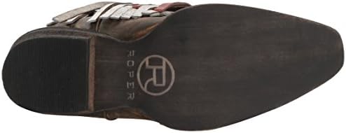 Roper Womens American Beauty Fringe Boot, Brown, 10.5 | Image 3
