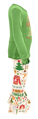 Image of Unique Baby Long Sleeve with Ruffle Leggings for Girls Kids Toddler Clothing Set Outfit