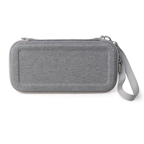 Lawnoval Bolsa de almacenamiento de EVA a prueba de golpes para Nintendo Switch 2 con consola de cierre y accesorios, 30 x 15 x 8 cm, color gris