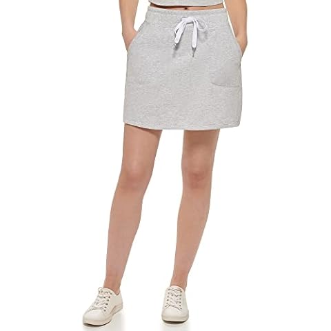 Calvin Klein Performance Damen Überziehen aus Öko-Frottee Rock, Stratus Heather Cover