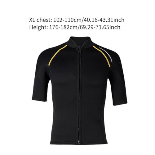 Wetsuit Top Men Swimsuit Keep Warm Jacket Short Sleeve Swimming Suit 1.5mm Neoprene Wetsuit for Underwater Surfing Kayaking miniatura 3