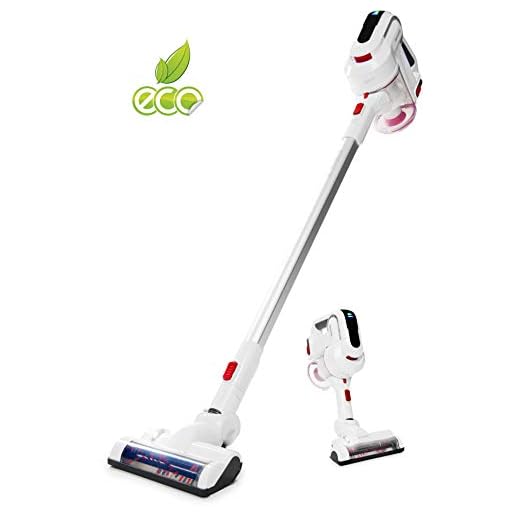 Severin HV 7156, Scopa aspirapolvere Verticale ciclonica, Bianco, 140 W, 650 milliliters, 76 decibeles