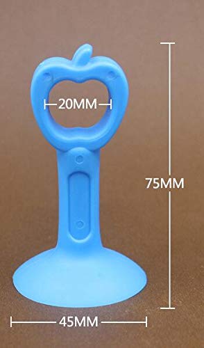 Miniatura 2 de WOIWO 5 Uds. Versión extendida de silicona para puerta de succión, mango no perforante, almohadilla anticolisión, tapón de puerta de plástico,