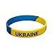 DELAIESI Ukraine Armband Peace 1/3/5/10/20 Stück,Ukraine Binde Schnapparmband Armband Silikon Stoffarmband Herren Flagge Ukraine Klein 60x90