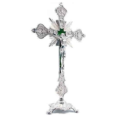 CENPEK Jesus Christ Crucifix Tabletop Decor Cover