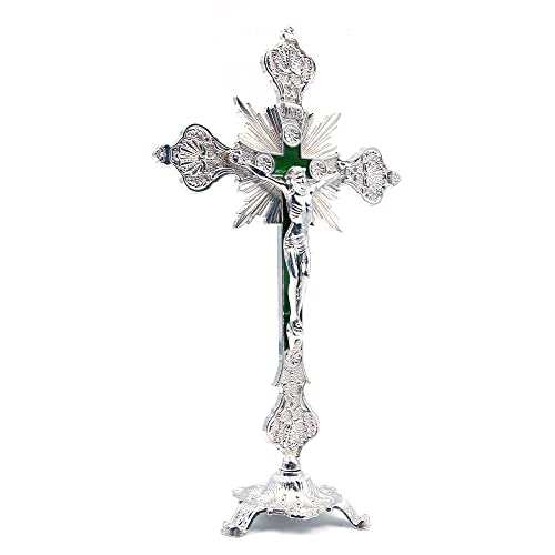 CENPEK Statua di Gesù Cristo su una croce - Crocifisso da tavolo -...