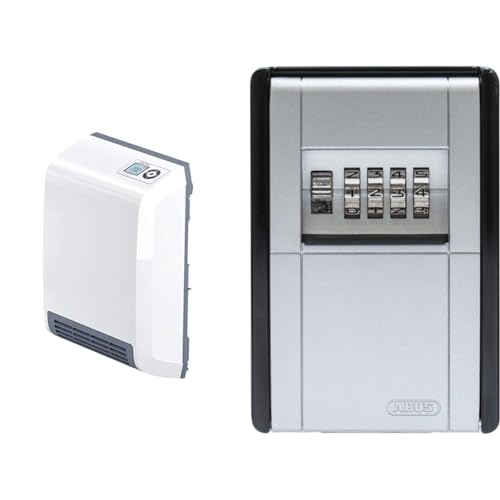 STIEBEL ELTRON Schnellheizer CK 20 Trend LCD & ABUS KeyGarage 787 - Schlüsselbox zur Wandmontage - für Schlüssel oder kleine Wertgegenstände - 46331 - Schwarz-Silber