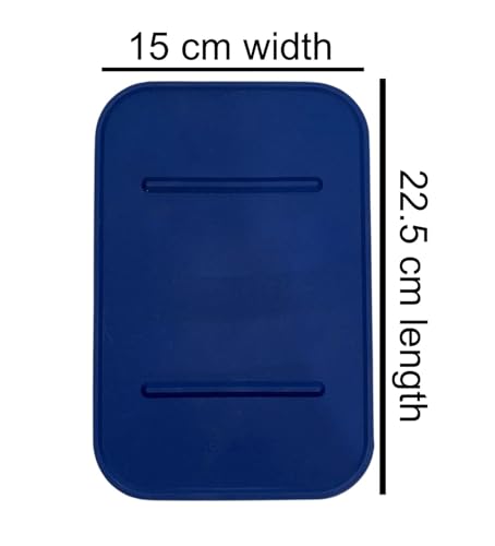Image of ZENITH Steam Iron Protective Rest Pad, Felt pad, Heat Resistant Iron Tray Mat, 22.5 x 15 cm,Suitable for all types of Household and Industrial Irons like silver star ES 300L etc. Blue (SET OF 2)