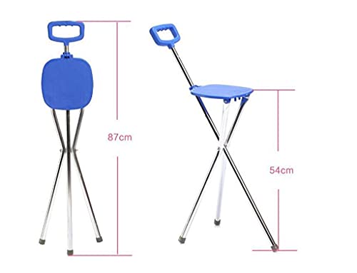 Aides à la Marche et canne triangulaire avec tabouret pour senior