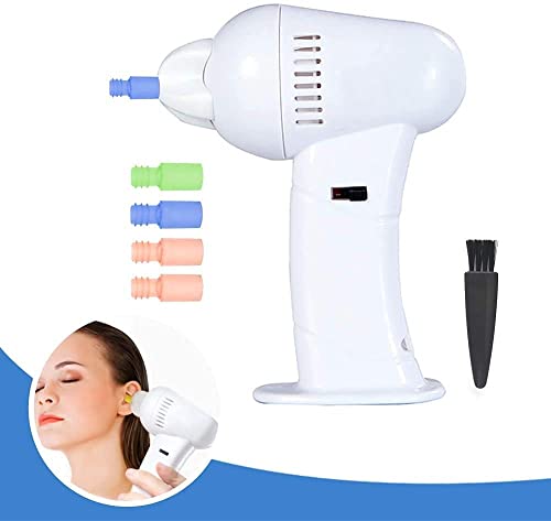 Nettoyage Oreille Q Grips Nettoyant Oreilles Électrique Nettoyant Oreille Aspirateur Oreille Nettoyeur D'Oreilles Kit avec 5 Embouts de Remplacement Lavables en Silicone pour Bebe Enfants Adulte Cover