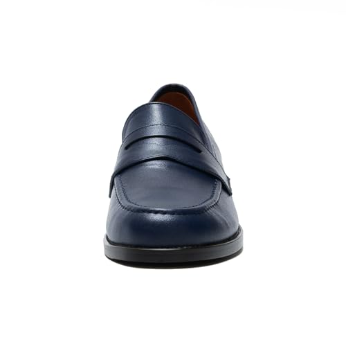 Image of ONEENO Women's Classic Flat Leather Penny Loafer