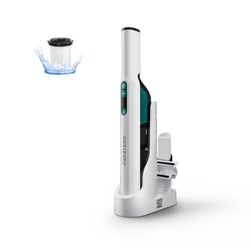 Kenmore HV3005 11.1V Cordless Handheld Vacuum Cleaner Lightweight Versatile and Portable Hand Vac Powerful Suction with 2-Speed Power Control for Pet Hair, One-Touch Empty for Car & Home