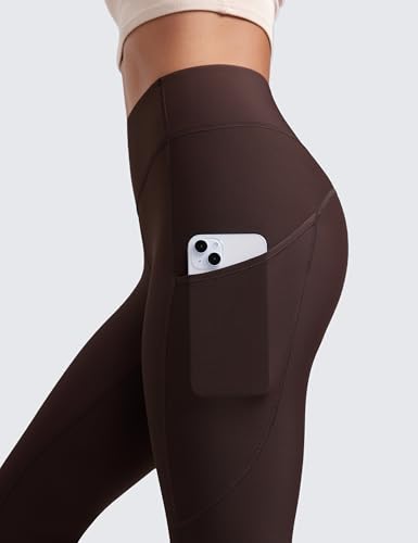 Image of CRZ YOGA Fleece Thermal Leggings Pockets 28'' | Casual, Full Length, Winter, Warm, for Women