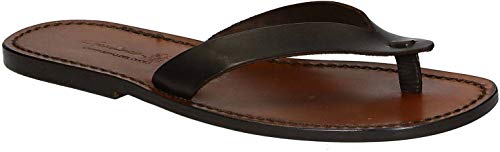 Gianluca - L'artigiano del cuoio Handmade Men's Leather Manmade Slippers