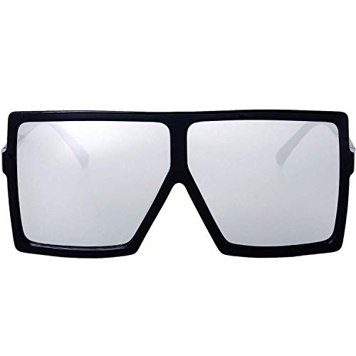Image of The Fresh Large Oversized Fashion Square Flat Top Sunglasses - Exquisite Packaging