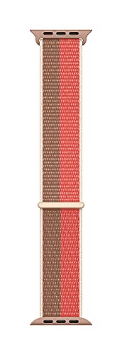 Image of Apple Watch Band - Sport Loop (41mm) - Pink Pomelo /Tan - Regular