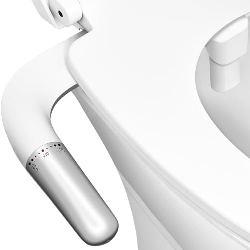 Bidet Attachment for Toilet,Ultra Thin Dual Nozzles,Cold Water Knob Control - image 1