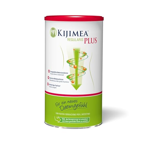 Kijimea Regularis PLUS Für ein neues Darmgefühl - kombiniert 6 ausgewählte Bakterienstämme hochreine Methylcellulose und hochwertiges Psyllium- laktosefrei 225g Trinkgranulat