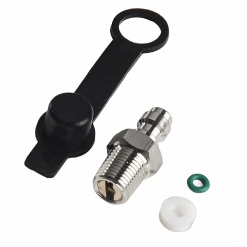 Raccord rapide mâle pour tuyau d'air construit en acier inoxydable et laiton pour une connexion fiable avec filetage M10 BSPP 1/8 NPT 1/8 (NPT1/8)