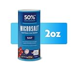 Microsalt 50% Less Sodium Salt, Regular Salt Substitute, Seasoning Salt for Cooking, Seasoning and Baking...