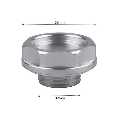 RuleaxAsi Tampa de óleo de veículo automotivo de alumínio Tampa de óleo do tanque de combustível Tam
