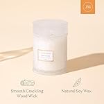 LA JOLIE MUSE Jasmin Candle, 19 oz Wood Wicked Scented Candle Gifts for Women&Men, Large Jar Candles for Home, 90 Hours Long Burning, Jasmin du Lotus - Image 5