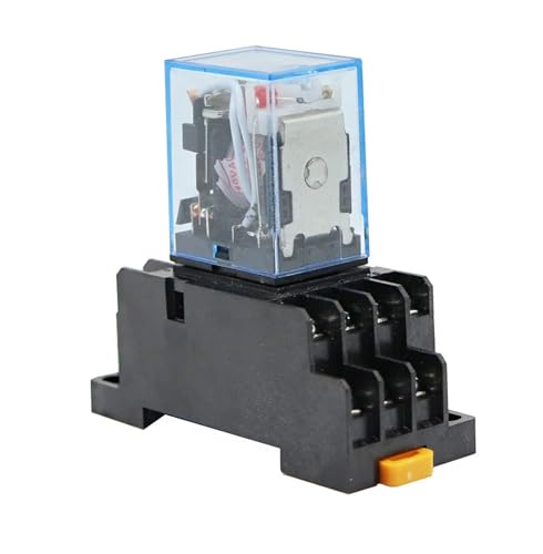 Relé auxiliar AC 110V MY4NJ con base de 14 pines para automatización