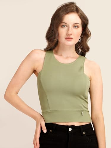 Image of Pista Pure Cotton Blend Solid Regular Top