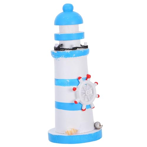 VALICLUD Ornement Lampe Phare Décor Bord de Mer Style Méditerranéen Petite Maison et Naturelle