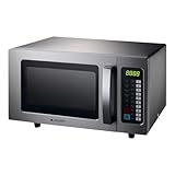 Aspes Microondas Básico 25 Litros Libre Instalación, Inox AMWH2510001MD. 1000W, 4 Programas, Control Electrónico, Modo Descongelación, Cavidad Acero Inoxidable, Fácil Limpieza, Temporizador 60min