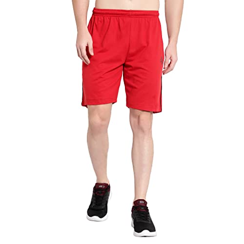Image of DIA A DIA Men's Cotton Shorts with Zipper Pockets - Elastic Waist with Drawstring, Comfortable Casual & Gym Shorts for Men, Sizes M to 5XL (28-46 Inch Waist), Plus Sizes