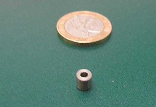 18-8 Stainless Steel Spacer, Unthreaded, No. 2 Screw Size x .187" OD x .090" ID x .187" Length, 10 Pcs.