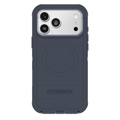 Image of OtterBox iPhone 17 Pro Max Defender Pro Series Case - Blue Sentiment - Tough, Rugged & Durable iPhone Case, Snaps on MagSafe