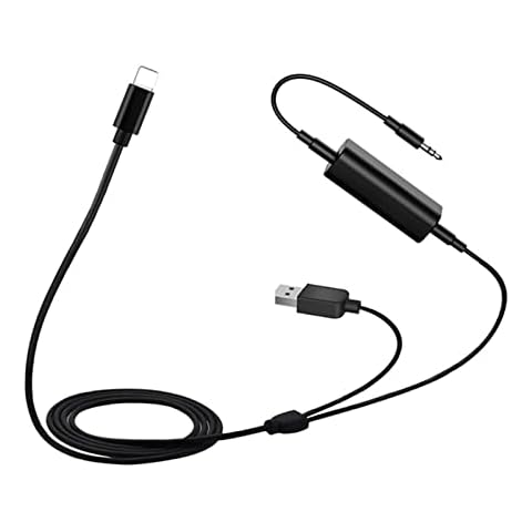 asdmm Car AUX Adapter Stereo Auxillary Input Connector 3.5mm Interface Compatible for BM-W Y Cable Cover