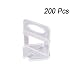 Wang-Data 200Pcs Tile Flat Leveling System Clip Wall Floor Balance Tool Spacers Strap