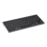 Amazon Basics Tablet Wireless Keyboard, Portable Compatible w/PC, MacOS, Laptop, Smartphone, Tablet