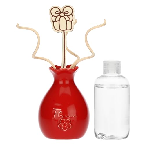 Contenitore: porcellana e PET; bastoncini: rattan e compensato; profumo: 92% DPM, 8% essenza