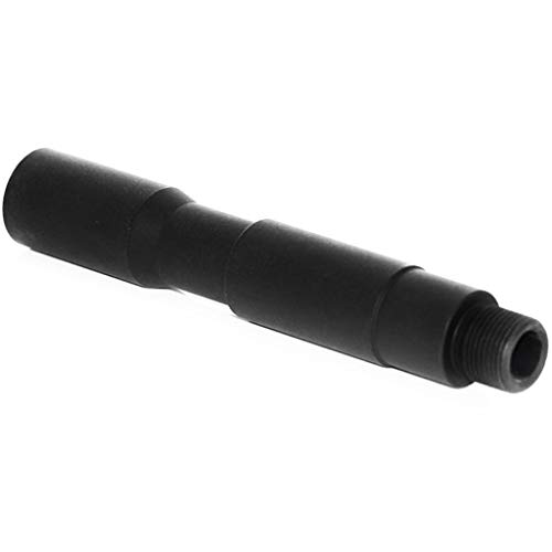 Airsoft Parts Aluminum 4"/4.5" inches 100mm/115mm CQB Outer Barrel Extension Tube Tube d'extension de Baril Externe -14mm CCW Black Noir
