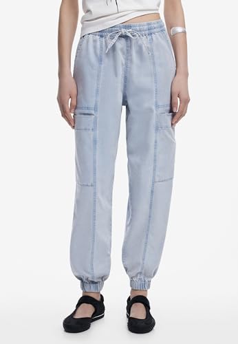 Desigual Denim_Ge, 5007 Denim Light Wash, S, Niebieski, S
