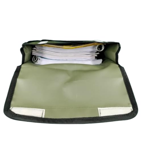 Image of Rexine Document File Folder (Mehendi Green)