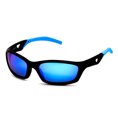 Kiddus Lunettes de Soleil SPORT pour enfant, filles et garçons. A partir de 6 ans. Filtre solaire et protection UV 400 pour les activités en plein air. KIDS ACTIVE