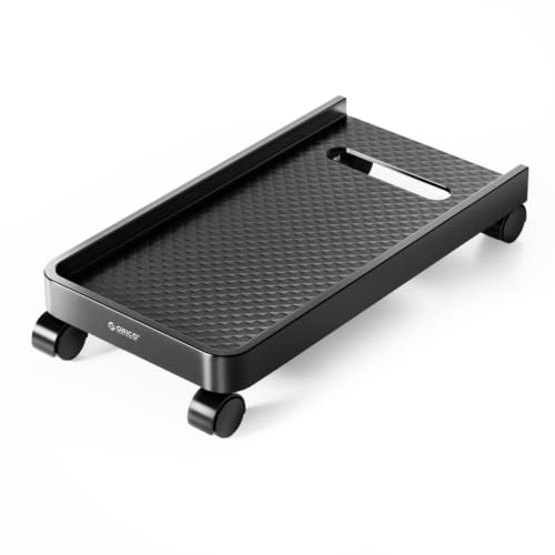 Orico Soporte Universal Para Cpu Con 2 Ruedas De Bloqueo Y 2 Ruedas Giratorias, Soporte Para Ordenador De Sobremesa En Casa, Impresoras, Plantas En Maceta 45,4 X 22,2 X 2.2 Cm