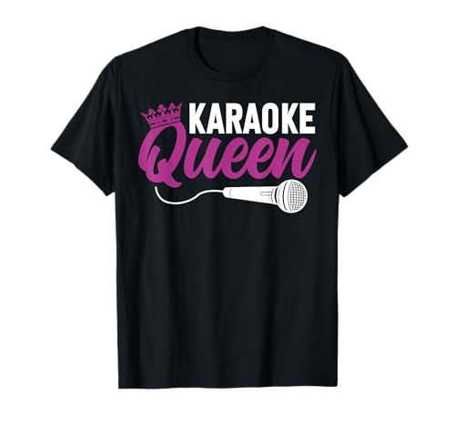Funny Karaoke Singer ML0 - Karaoke Singer 80s Retro Vintage Karaoke Queen T-Shirt