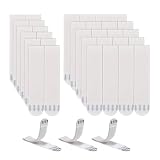 48 strisce adesive da parete per cornici per foto, resistenti, senza chiodi, impermeabili, autoadesive, per cornici e poster (16 x 70 mm, 72 pezzi), 16 x 68 mm