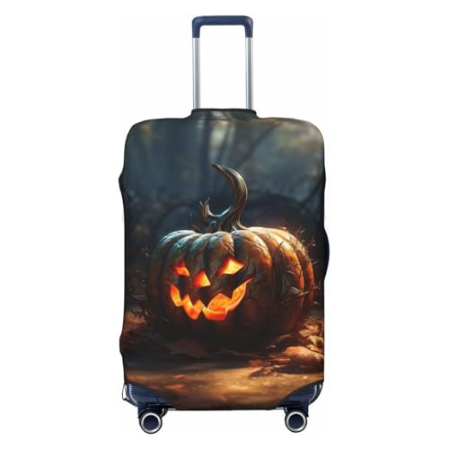 Fall Pumpkin Print Luggage Suitcase Cover Protector Luggage Washable Covers With Concealed Zipper